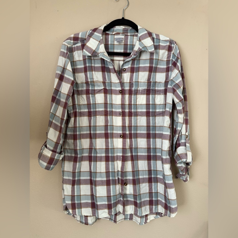 Carhartt Women’s Multicolor Plaid Button Down Shirt